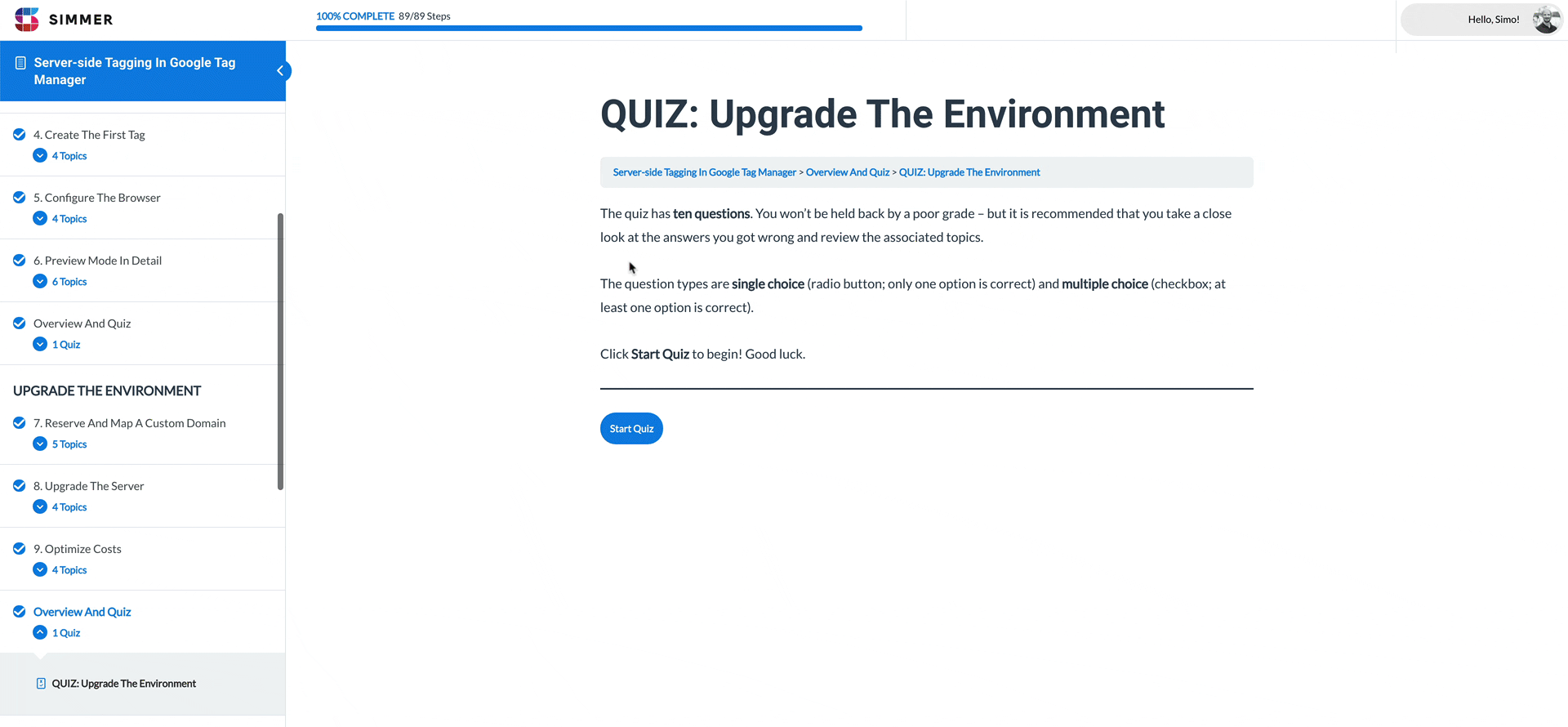 Server-side tagging quiz demo