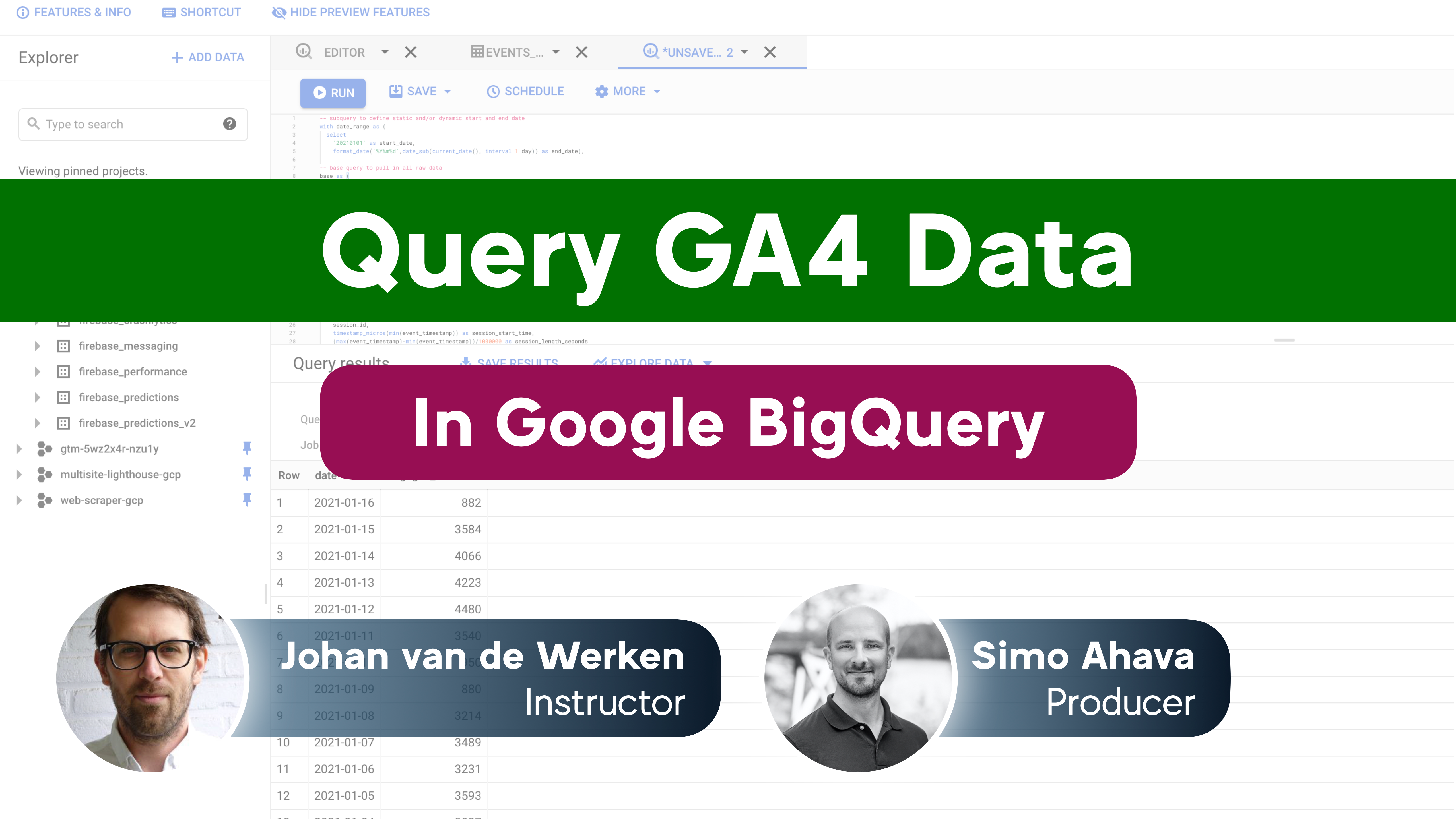 Query GA4 Data In Google BigQuery