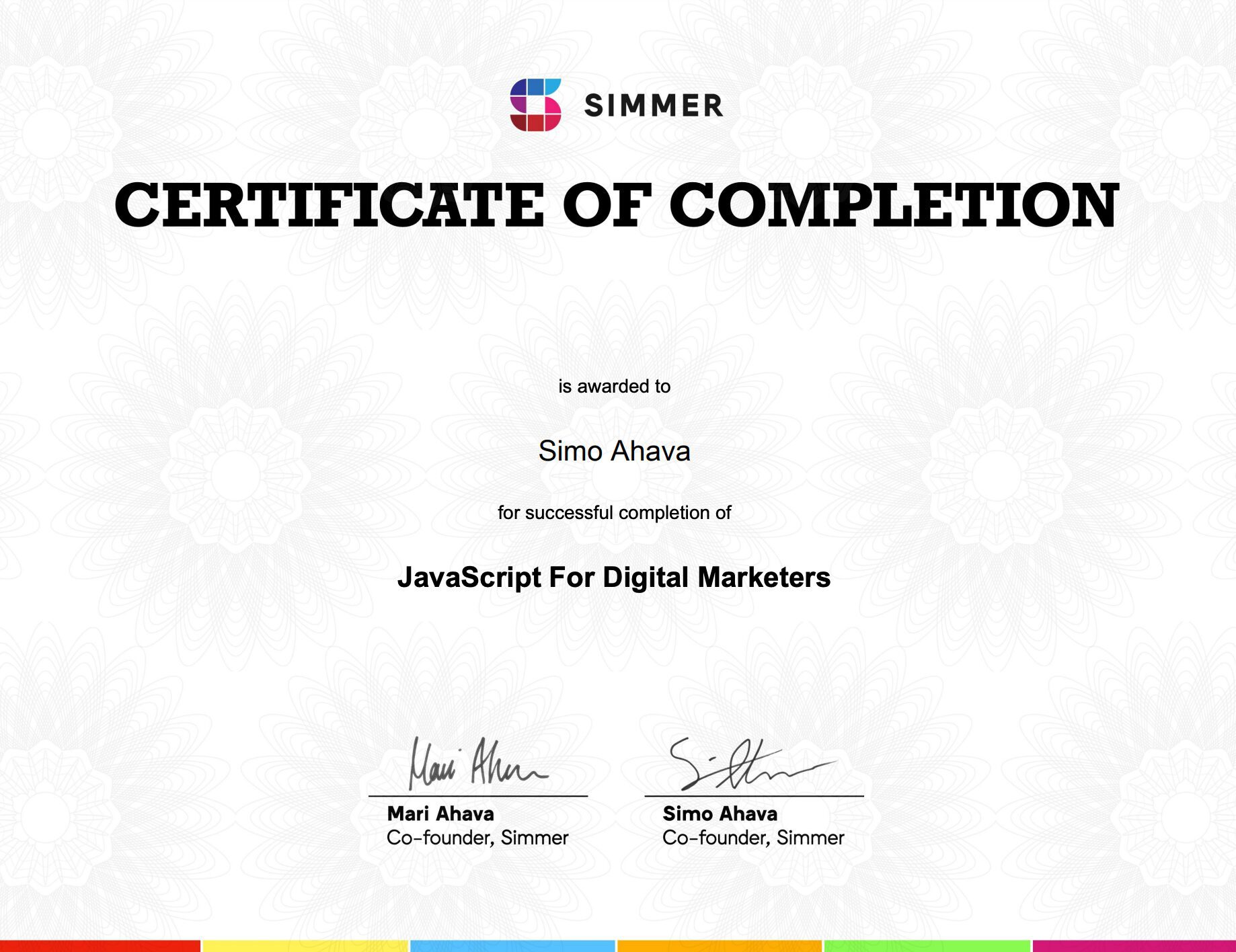 JS Certificate