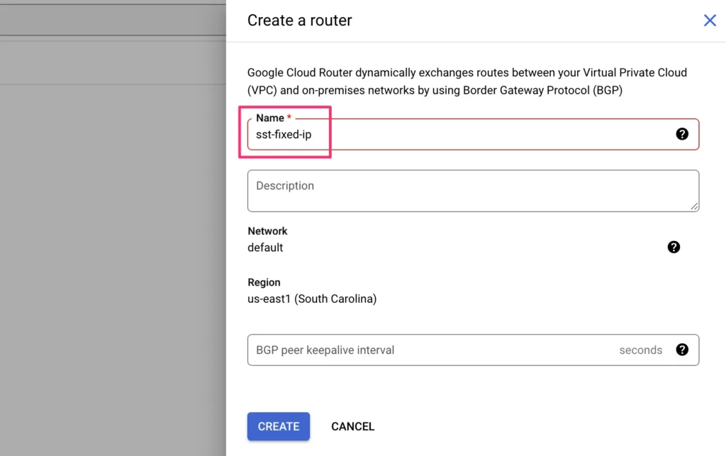 create a cloud router overlay