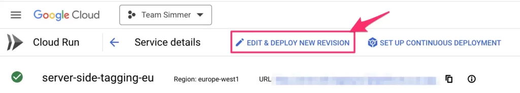 Edit & deploy new revision