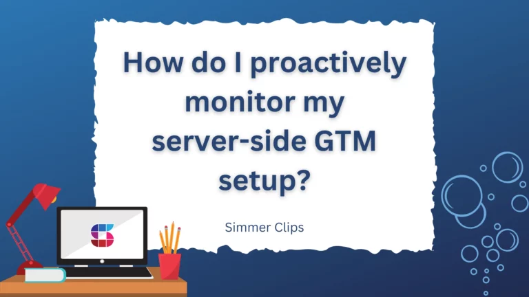 How do I monitor server-side gtm setup?